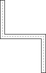 Zigzag Doodle Tracing Line Road Route Illustration