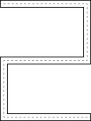 Zigzag Doodle Tracing Line Road Route Illustration