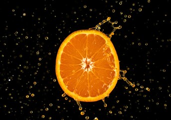  High-speed capture of tangerine juice splattering