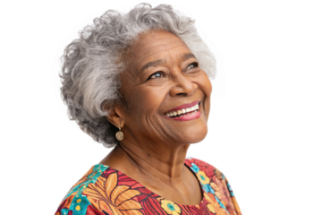 Smiling elderly woman. Cutout. Transparent image material. Nice middle-aged man. Male. Sixty years old.