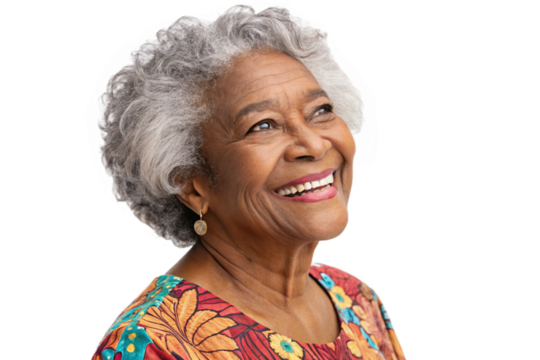 Smiling elderly woman. Cutout. Transparent image material. Nice middle-aged man. Male. Sixty years old.