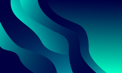 Abstract blue wave liquid background. Fluid shapes composition. Vector illustration
