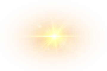 Obraz premium Soft glowing sunlight glare PNG with sparkle, radiant flare, and luminous halo for elegant light overlay design.