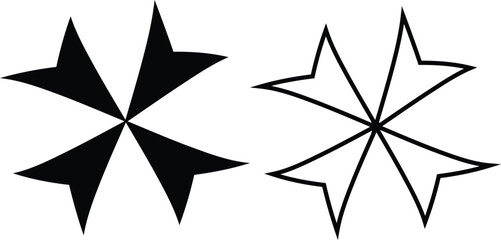 Abstract Graphic Star Symbol Design