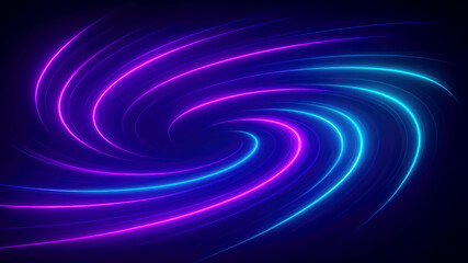 Intense Swirling Blue and Purple Light Vortex