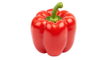Isolated Red Bell Pepper, fresh produce, sweet flavor, healthy diet, vitamin-rich vegetable