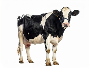 The cows stand on a completely separate white background.