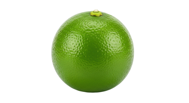 Isolated lime fruit still life product shot for advertising and marketing, with textured peel