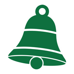 green christmas bell vector