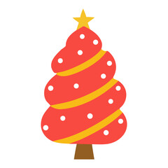 christmas tree vector illustration