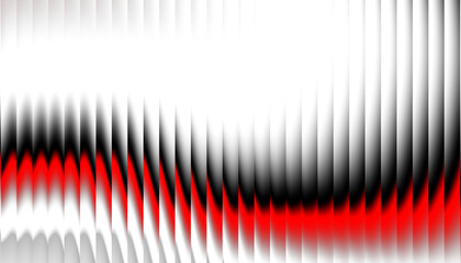 Red overlay ribbed texture with vertical lines. Transparent background Ripple gradient background design. Modern ripple glass texture effect.