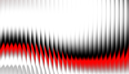 Red overlay ribbed texture with vertical lines. Transparent background Ripple gradient background design. Modern ripple glass texture effect.