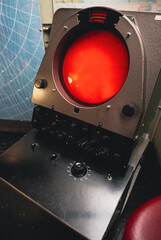 Close-up of an old radar