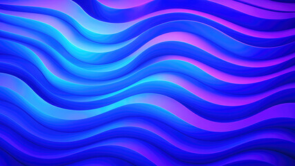 Vibrant Blue and Pink Wavy Layers with Dynamic Lighting and Depth 