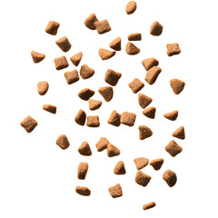 Levitating Dry Pet Food Shapes Showcase Nutrition and Quality in Mid-Air