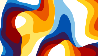 Futuristic background in simple retro style design with colorful lines. Overlay abstract retro design in 80's style with colorful