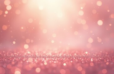 A dreamy pink sparkle background, glowing with radiant rose-gold and blush tones