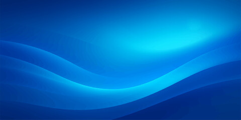 Abstract blue wave background with flowing lines