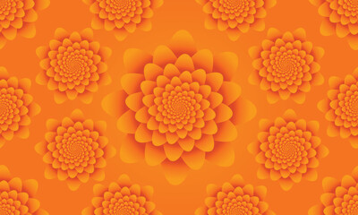 Golden color flower luxury background design