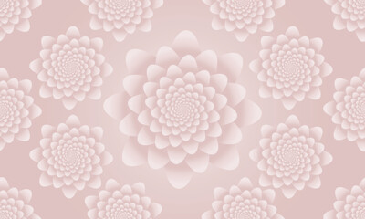 Luxury abstract cream color flower background design 