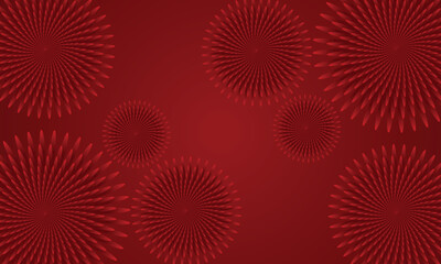 Luxury abstract red color flower background design