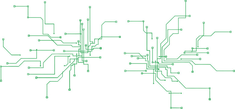 green tech circuit vector design for innovative branding digital networks and futuristic concepts