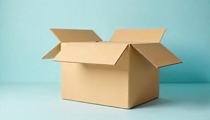 Pristine Unopened Cardboard Box Ready for Quality Control Inspection on Neutral Background