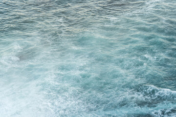 Calm Ocean Waves in Turquoise Water, Sea Texture