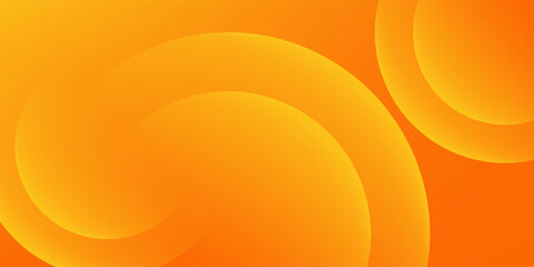 Abstract orange background with circles. Vector illustration