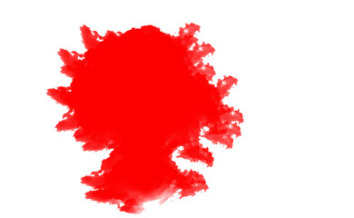 Vibrant red cloud shape abstract art digital graphic elemental smoke form dynamic energy burst cloud, smoke,