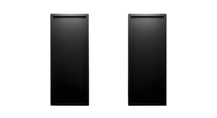 Black pause button icon vector graphic isolated on white background for web and media controls