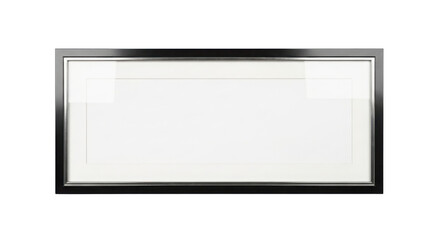 Horizontal window frame on white background