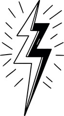 Minimalist black and white line drawing of a silhouette