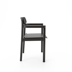 wooden chair isolated on white