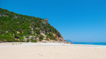 Cala Sistine - Baunei - Nuoro - Sardinia - Italy - Very fine sandy beach gently sloping into a sea of crystal clear water