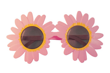 pink sunflower sunglasses for kids isolated transparent png