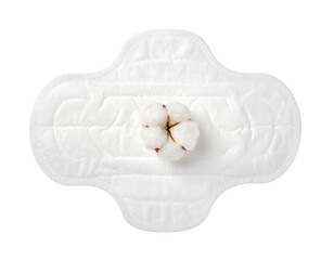 Obraz premium Firefly_Reusable eco natural pad isolated on white. Feminine washable, healthy and eco friend