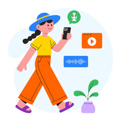 Mobile Viedo Recording PNG file on transparent background