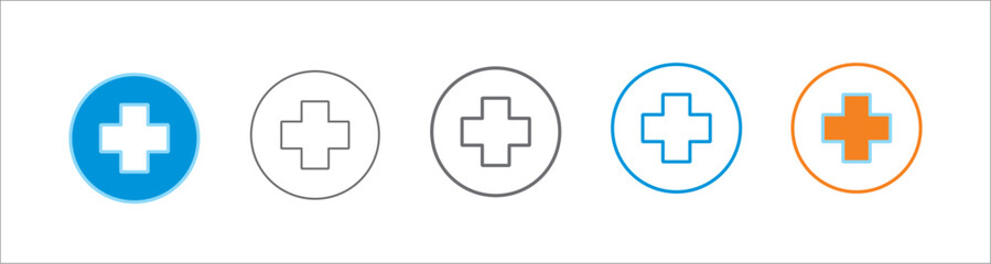 health multiple style in different line thickness