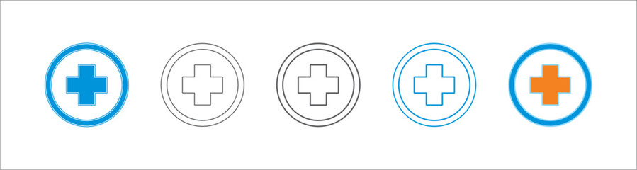 Fototapeta premium health multiple style in different line thickness