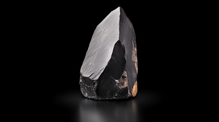 Naklejka premium Obelisk of polished black stone