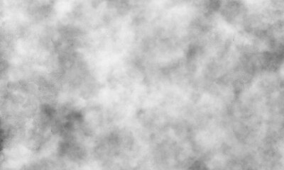淡く滲む水彩墨の雲背景　透過