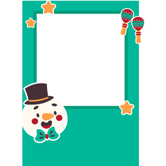 Fototapeta premium Christmas Polaroid Frame