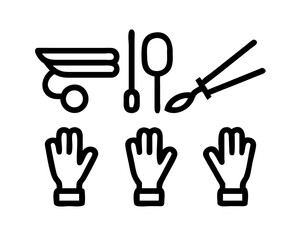 Obraz premium Surgical instruments and gloves for medical use