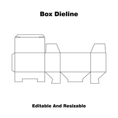 box dieline template, box design, die cut template