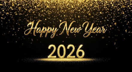 Happy New Year Twenty Twenty Six Celebration Background