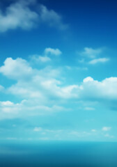 Fototapeta premium An image depicting an abstract sky and sea