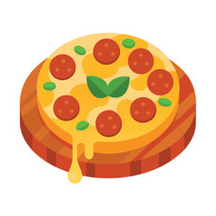 illustration of pizza