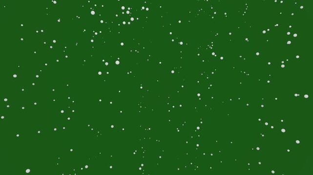 Isolated falling snow on green screen for background.
Snowflake in green background snow 02.