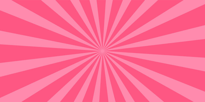 abstract comic pink background cartoon style. sunlight. vector illustration.